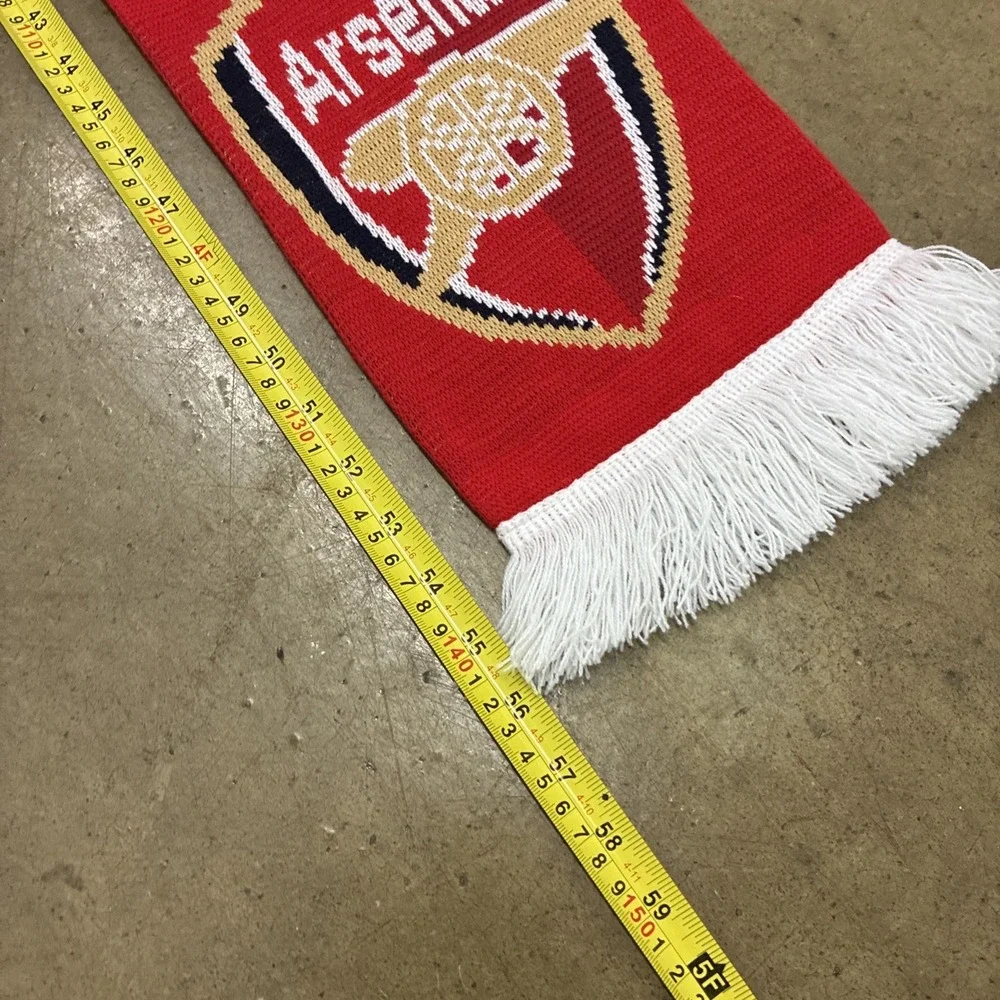 Arsenal FC Scarf Gunners For Fan Supporter LETS GO GOONERS!!!! Red Colorway